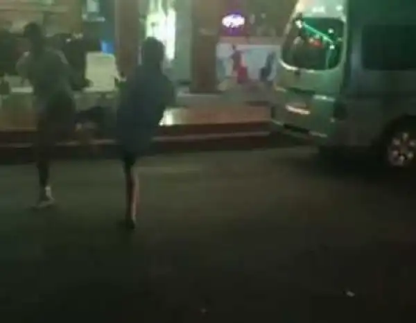 Drama as Man Beats His Friend Mercilessly for Grabbing His Girlfriend